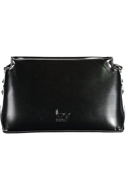 Black Polyurethane Handbag