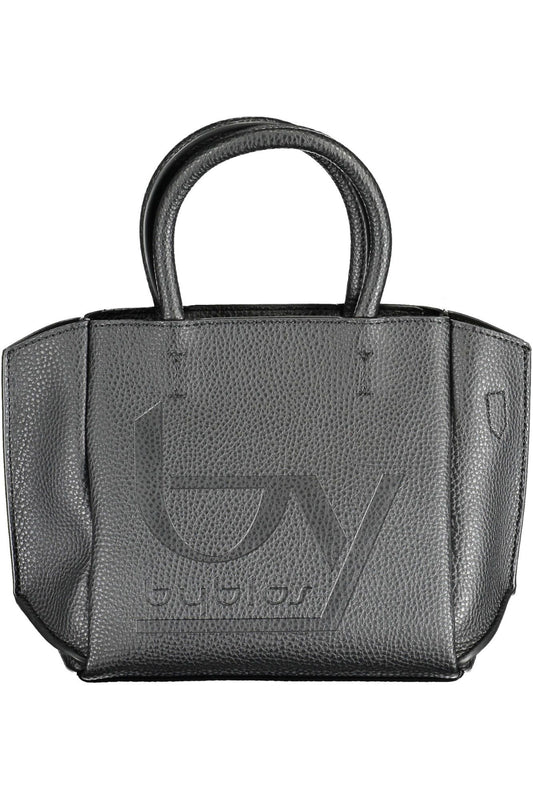 Black Polyurethane Handbag