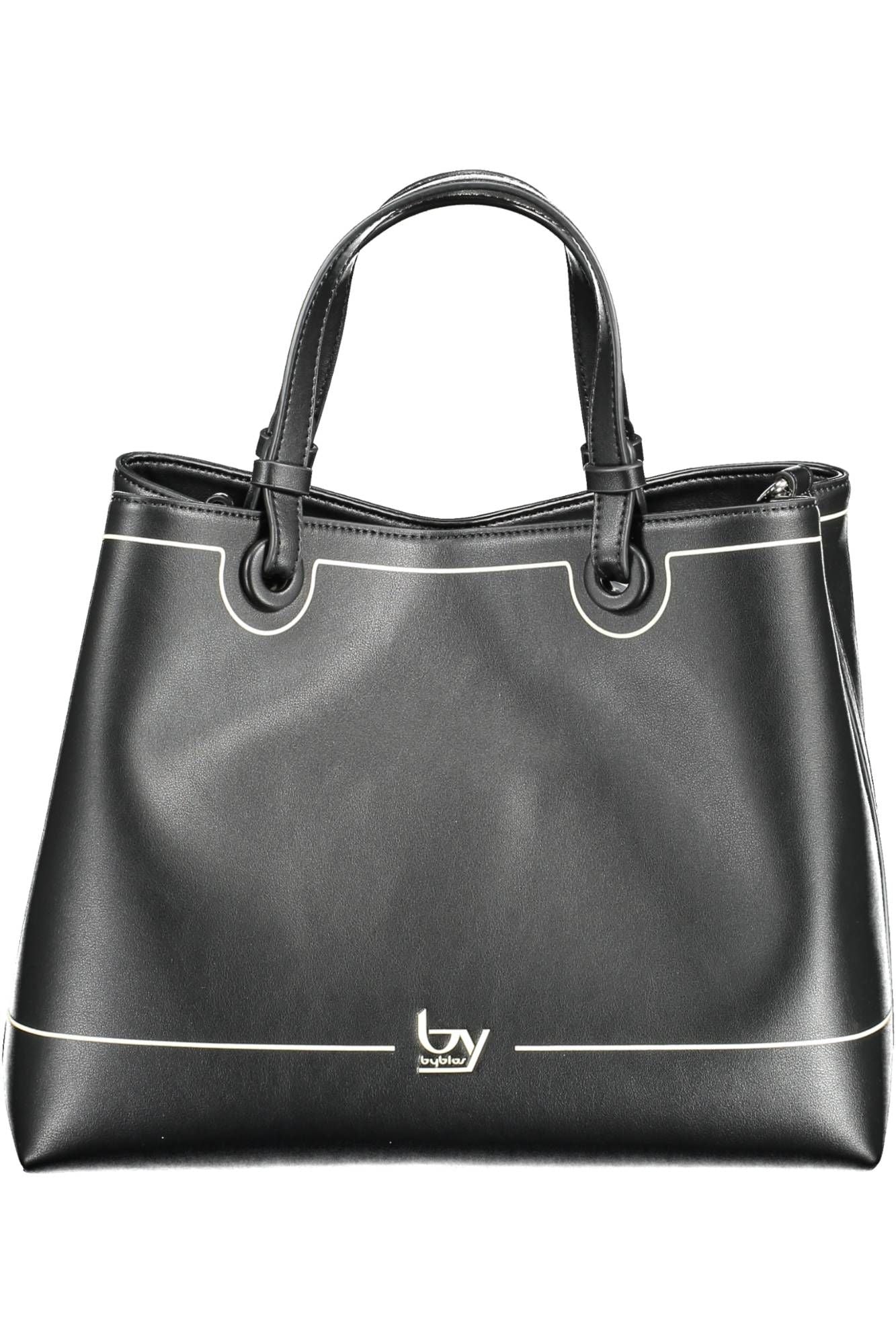 Black Polyurethane Handbag