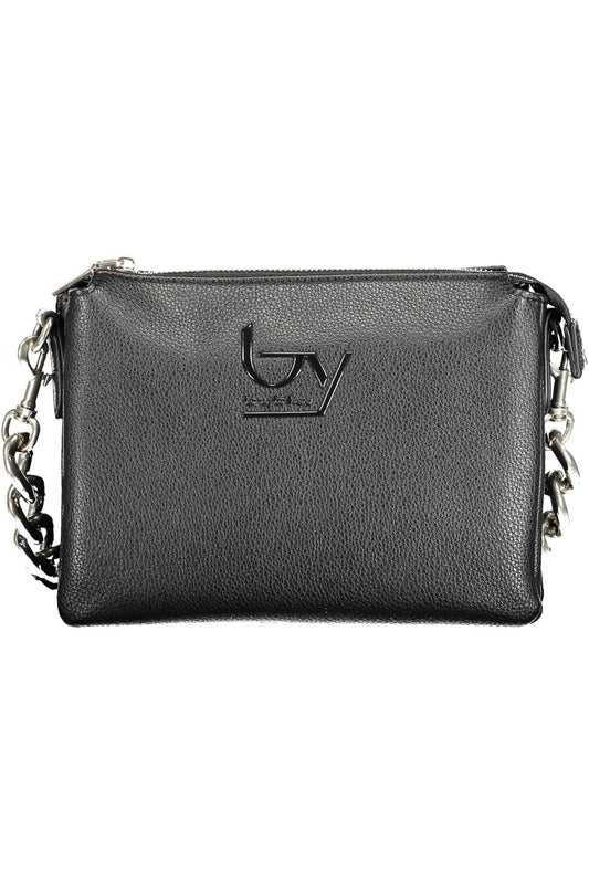 Black Polyurethane Handbag