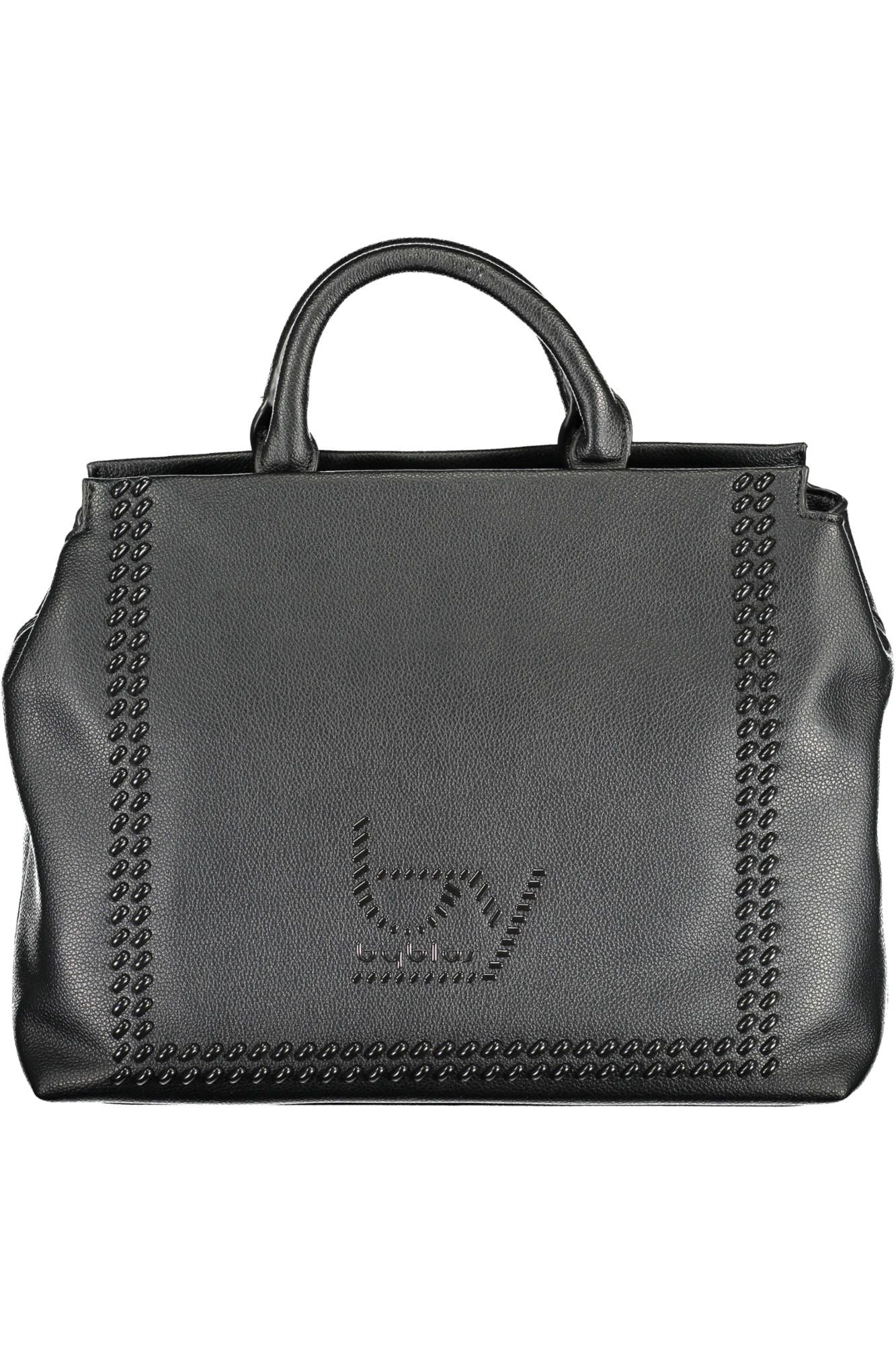 Black Polyurethane Handbag