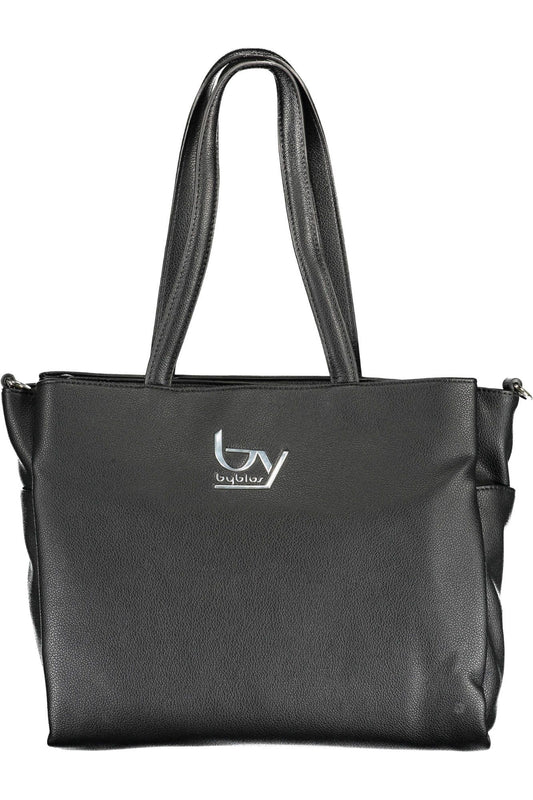 Black Polyurethane Handbag