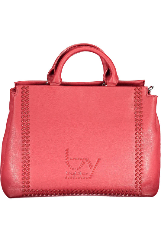 Red Polyurethane Handbag