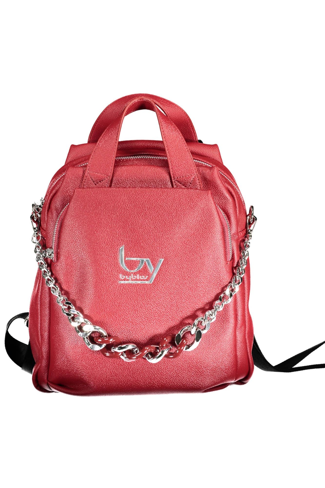 Red Polyurethane Backpack