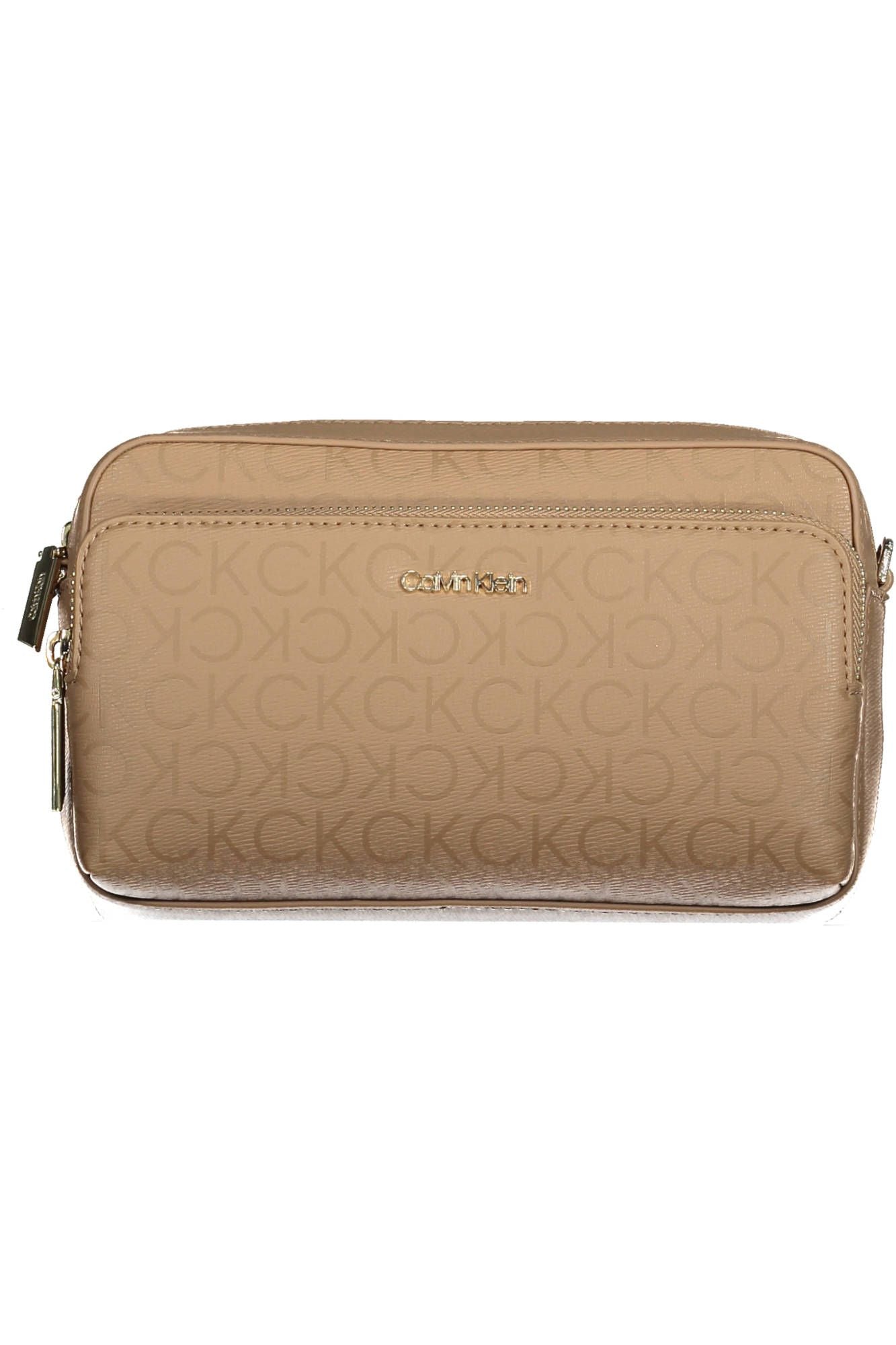 Beige Polyester Handbag