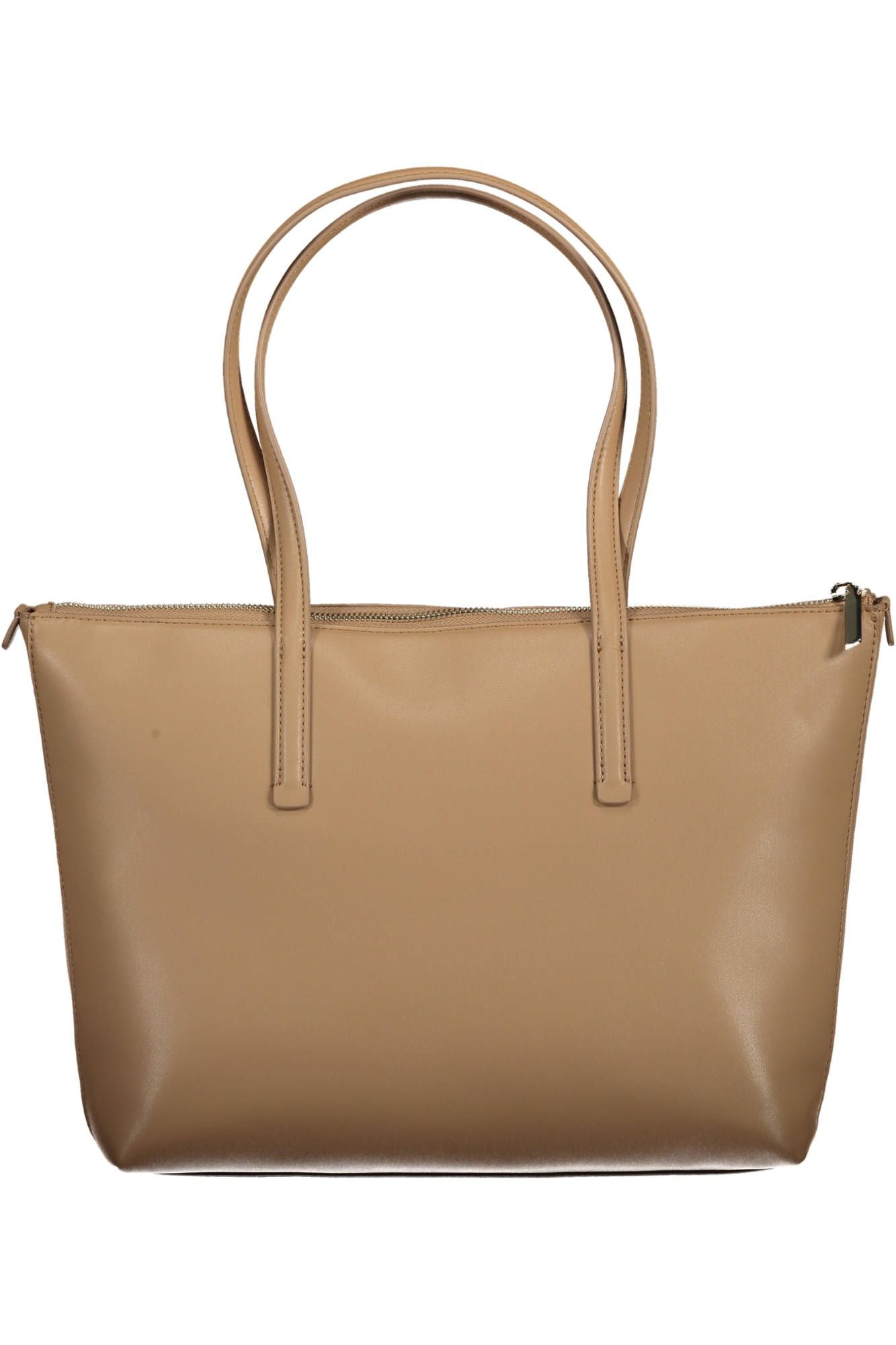 Beige Polyester Handbag