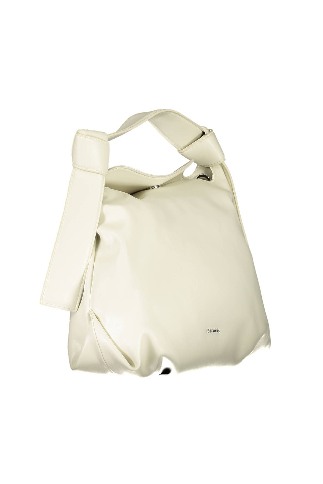 Beige Polyester Handbag