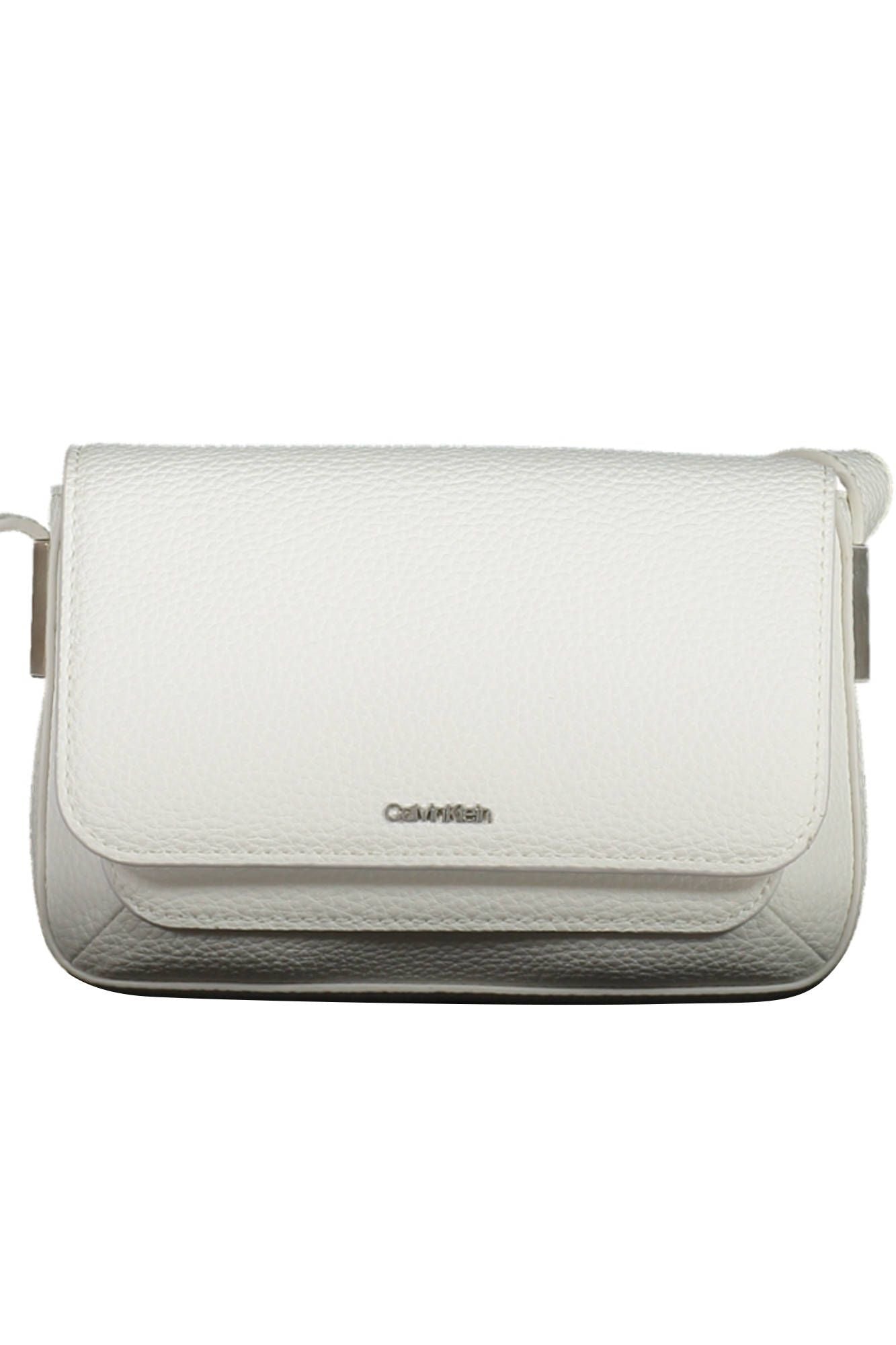 White Polyester Handbag