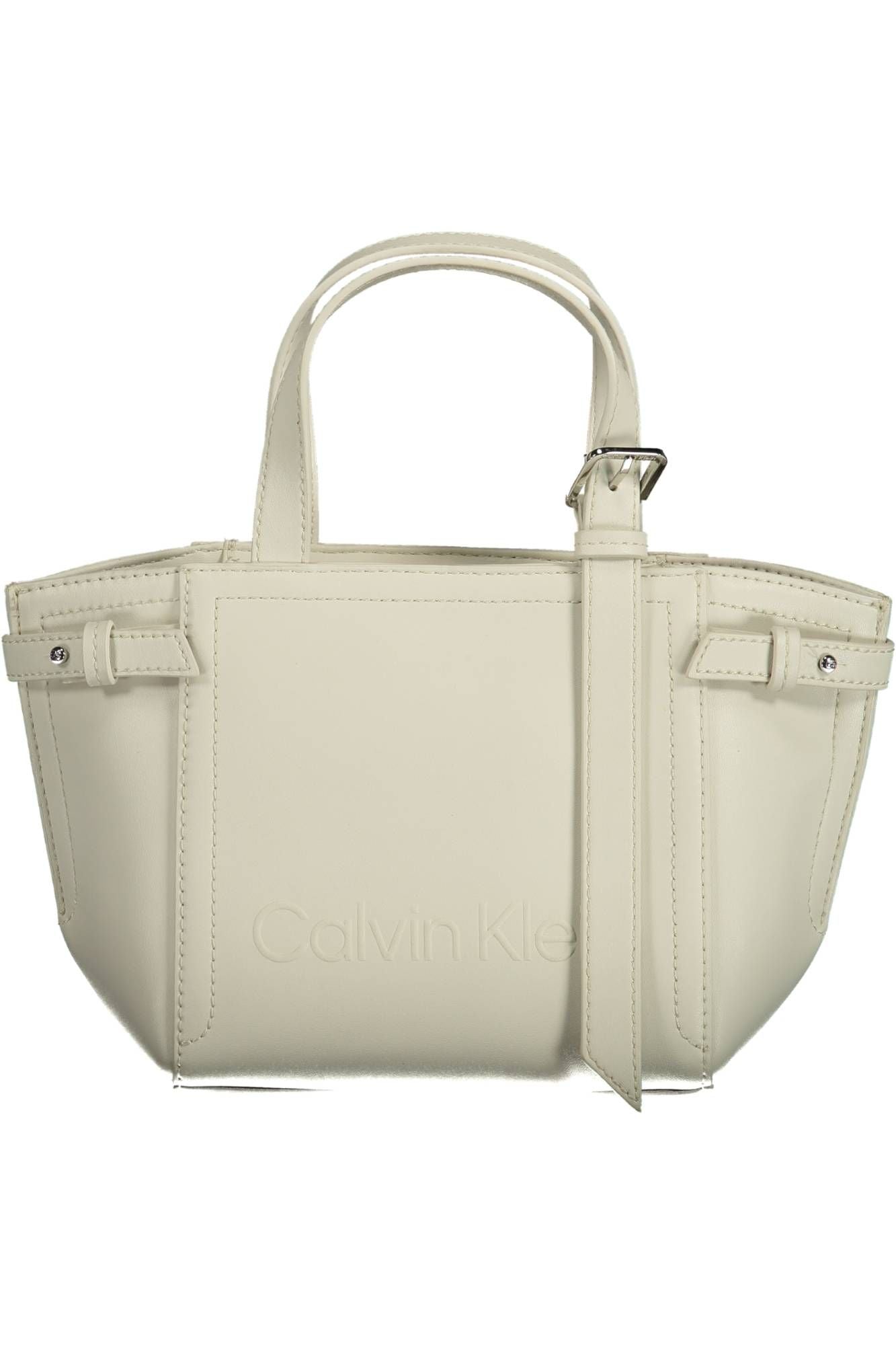 White Polyester Handbag