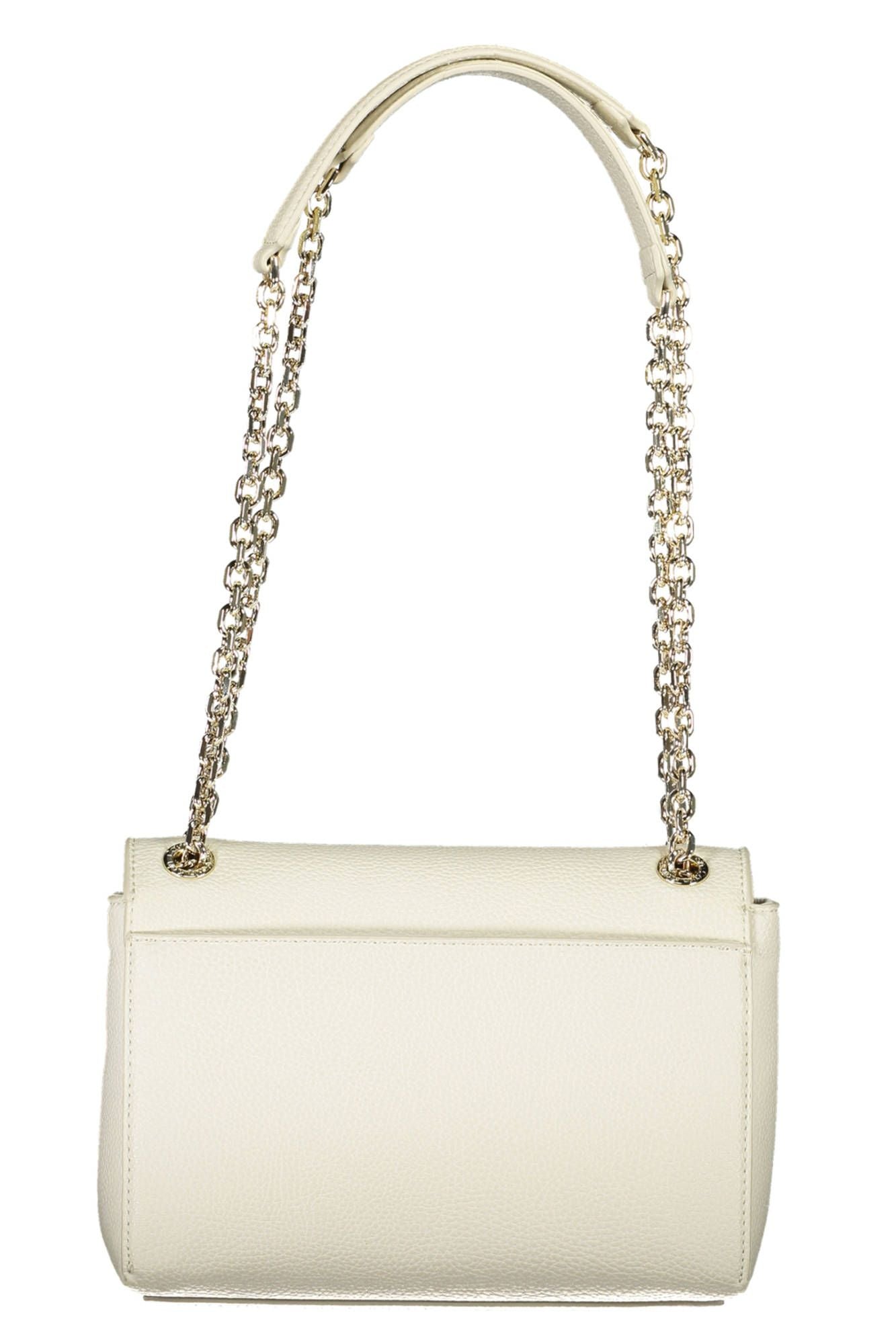 White Polyester Handbag