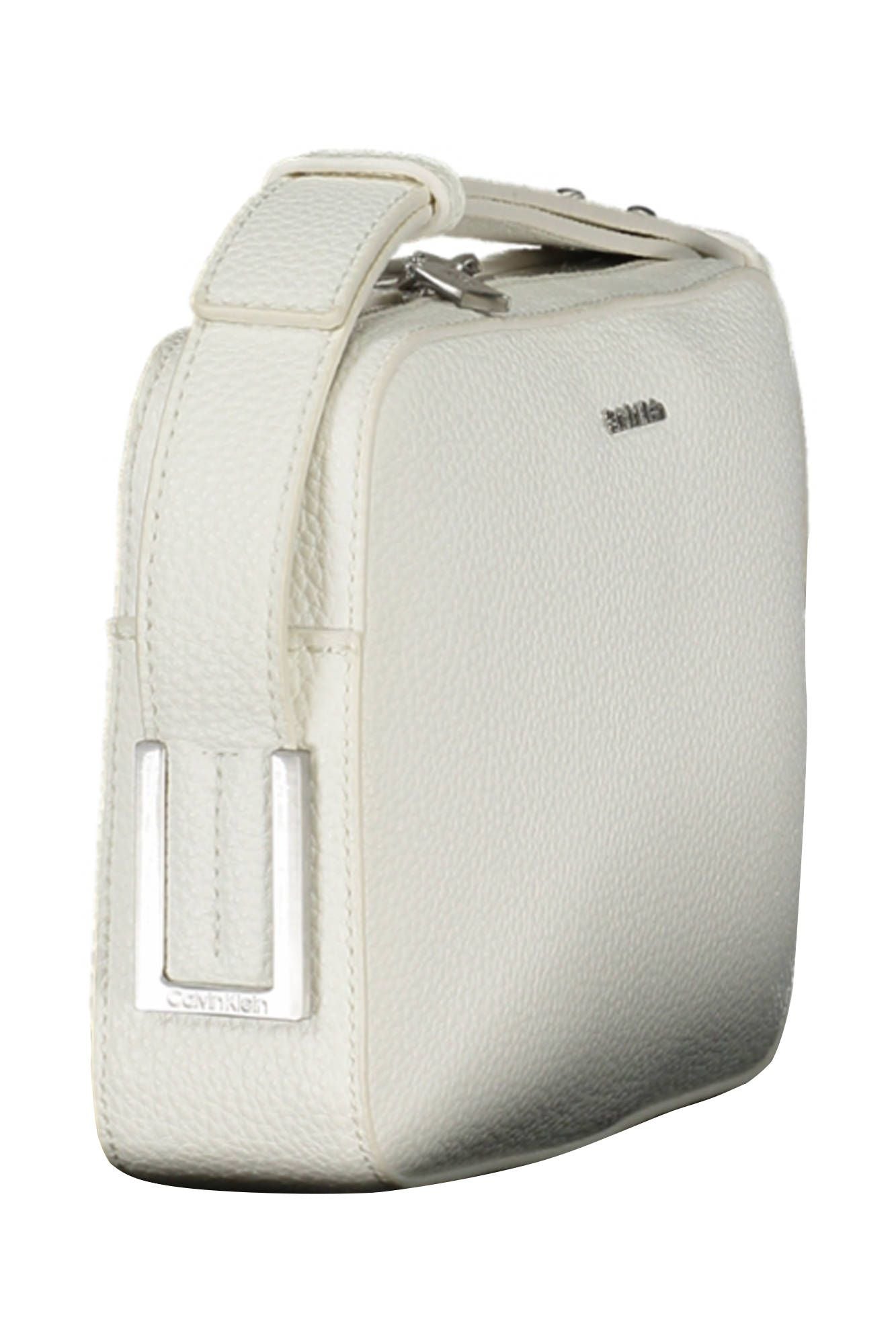 White Polyester Handbag