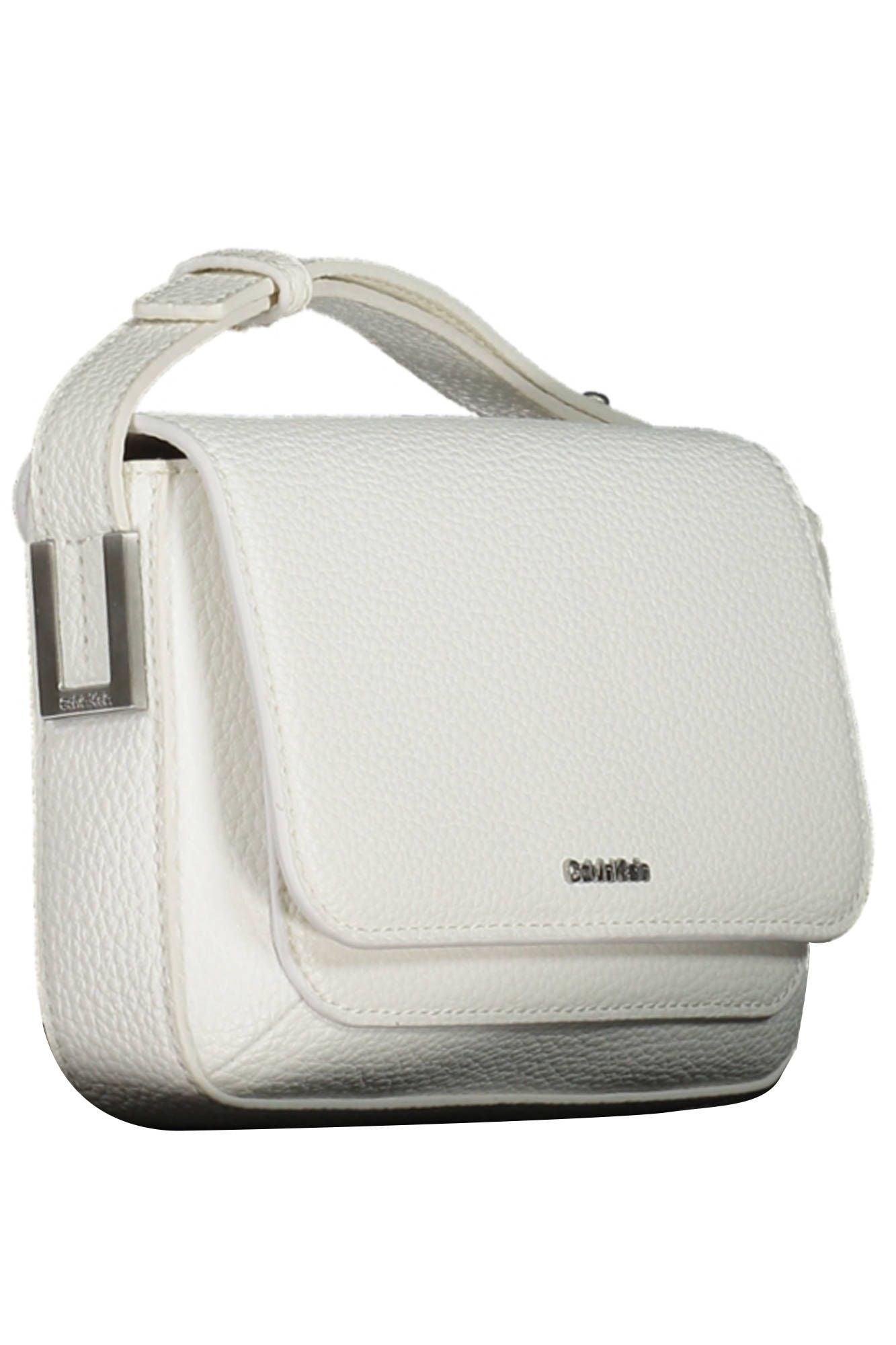 White Polyester Handbag