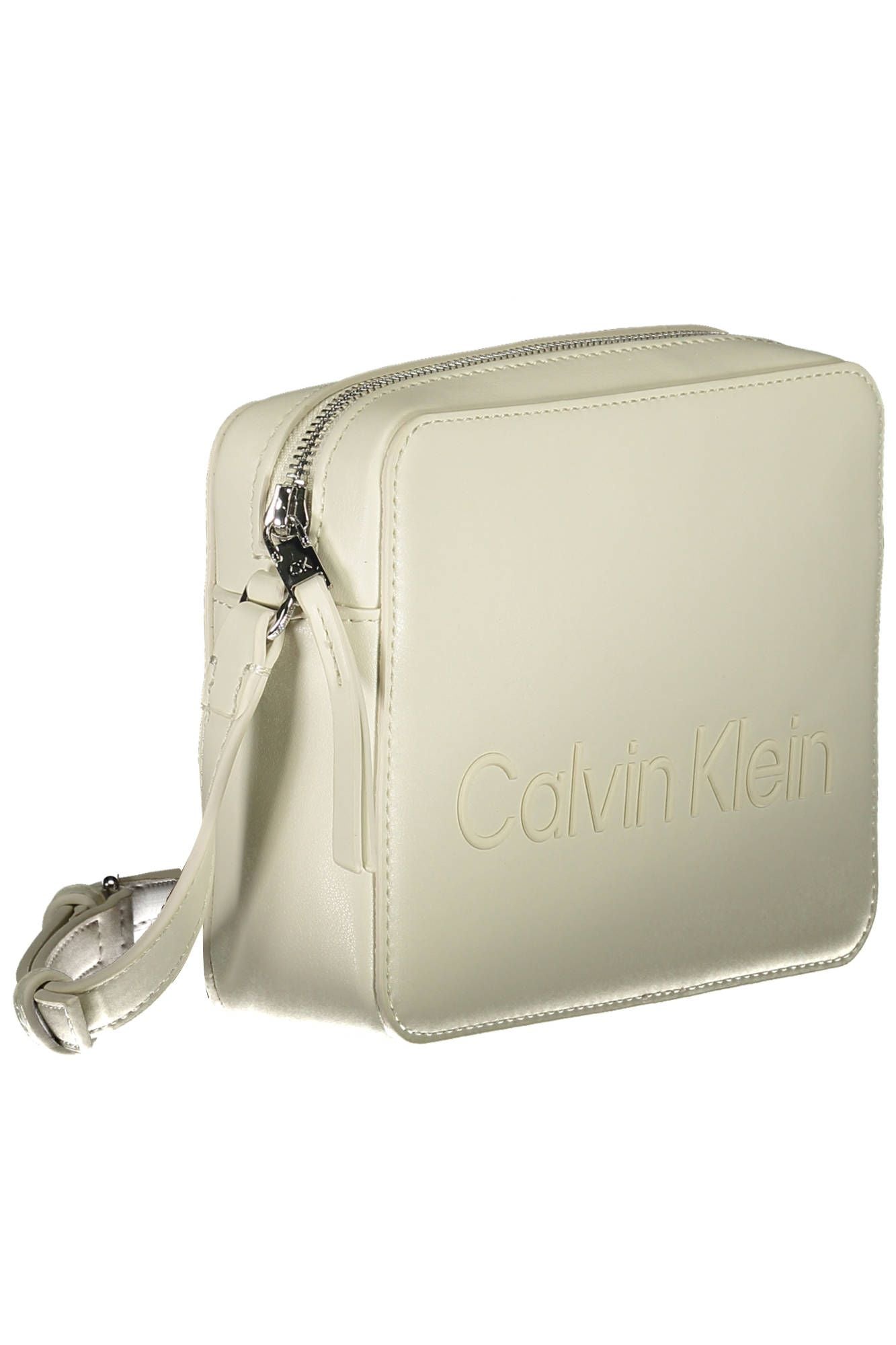 White Polyester Handbag