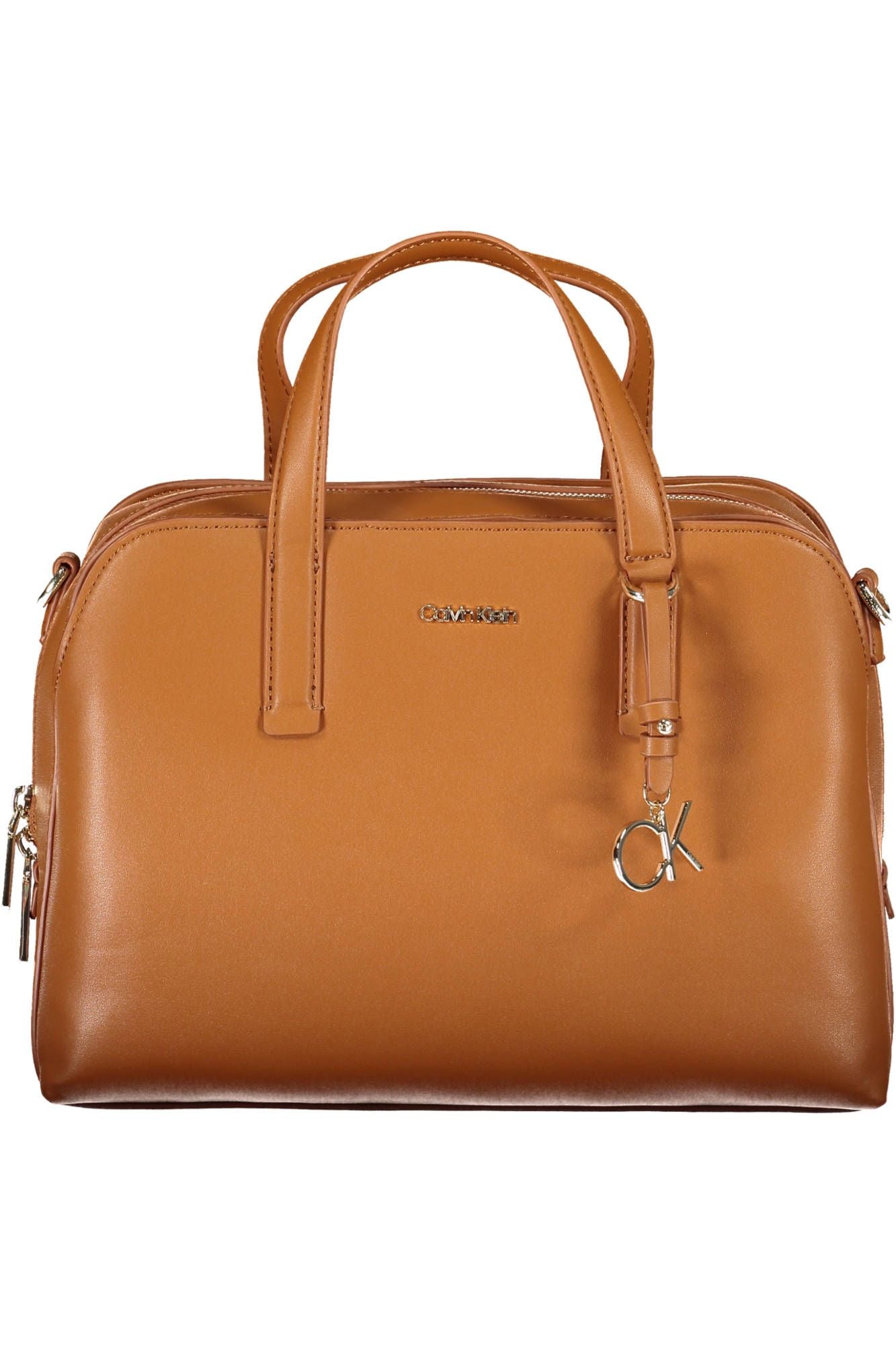 Brown Polyester Handbag