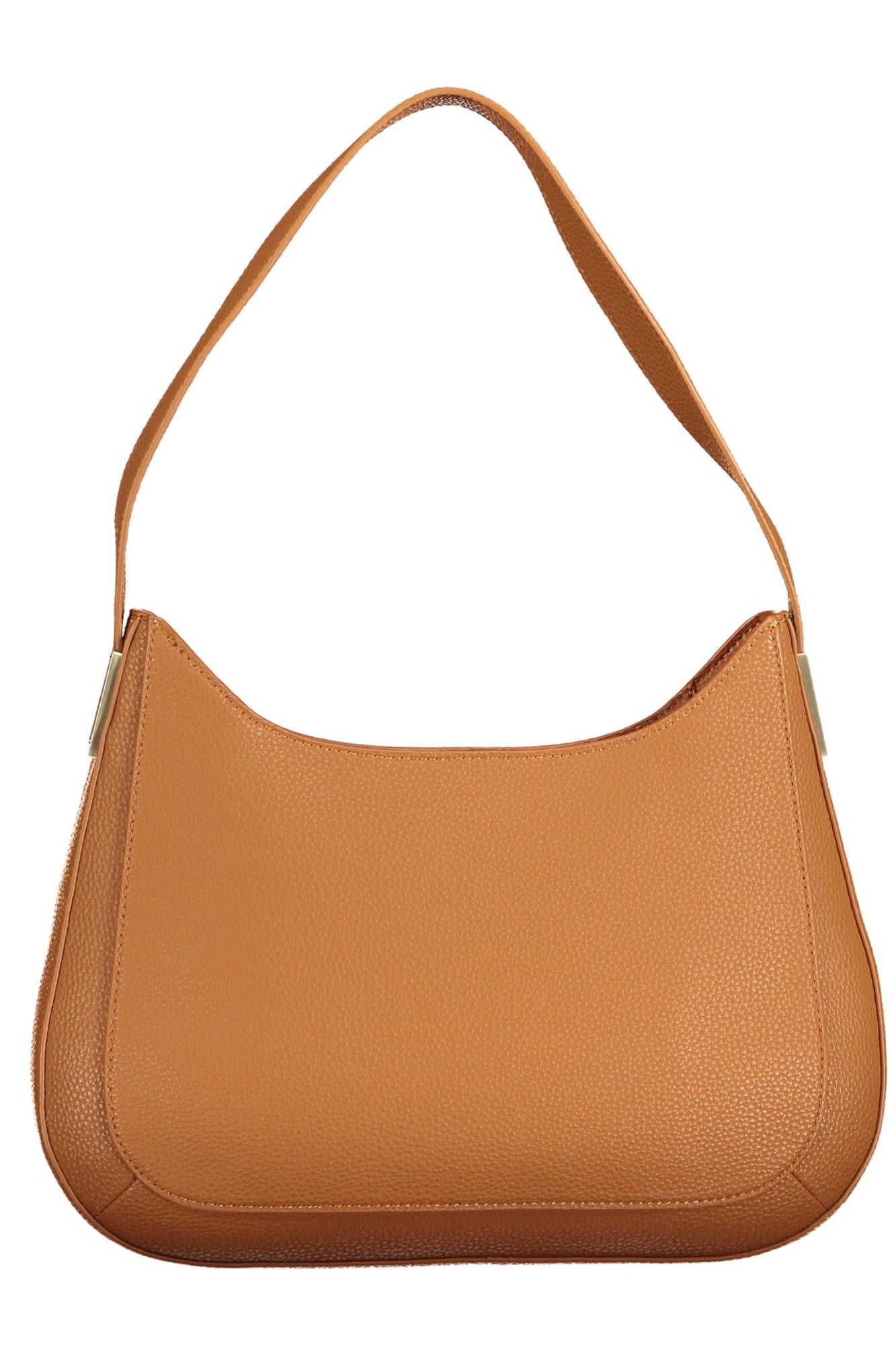 Brown Polyester Handbag