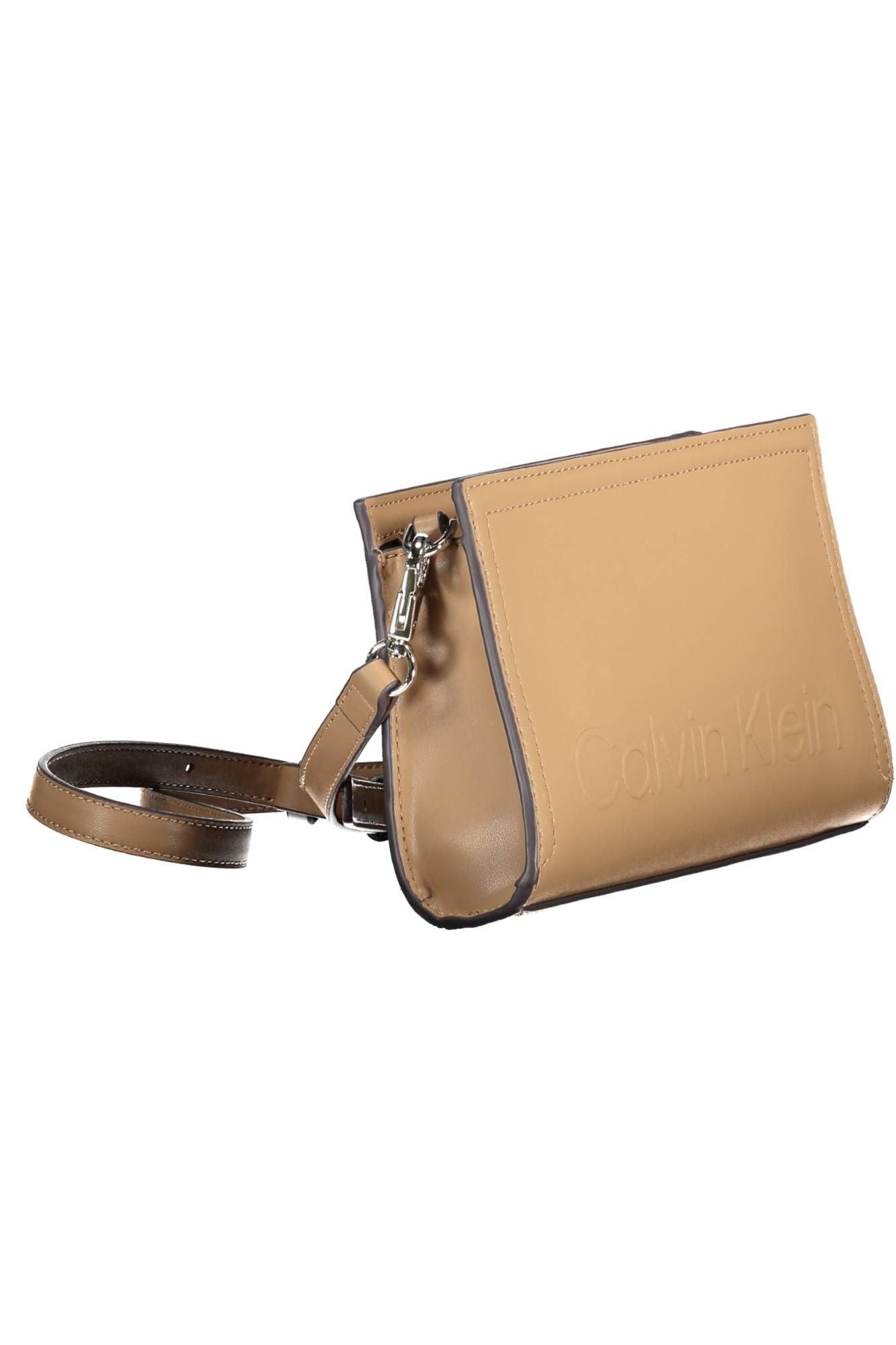 Brown Polyester Handbag