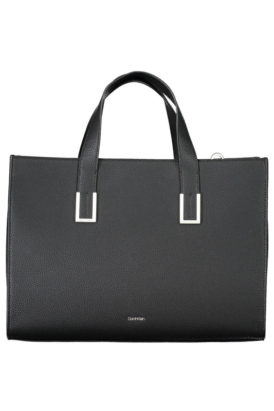 Black Polyester Handbag