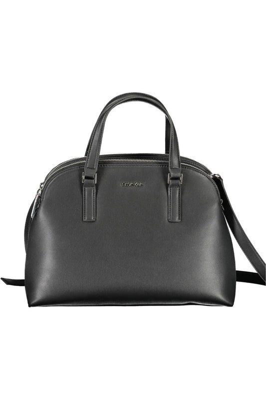 Black Polyester Handbag