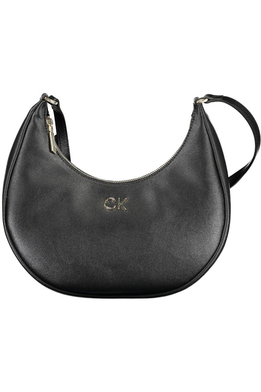 Black Polyester Handbag