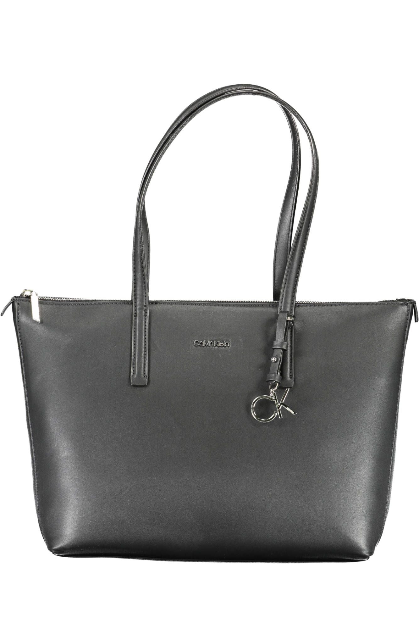 Black Polyester Handbag