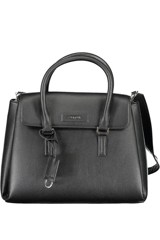 Black Polyester Handbag