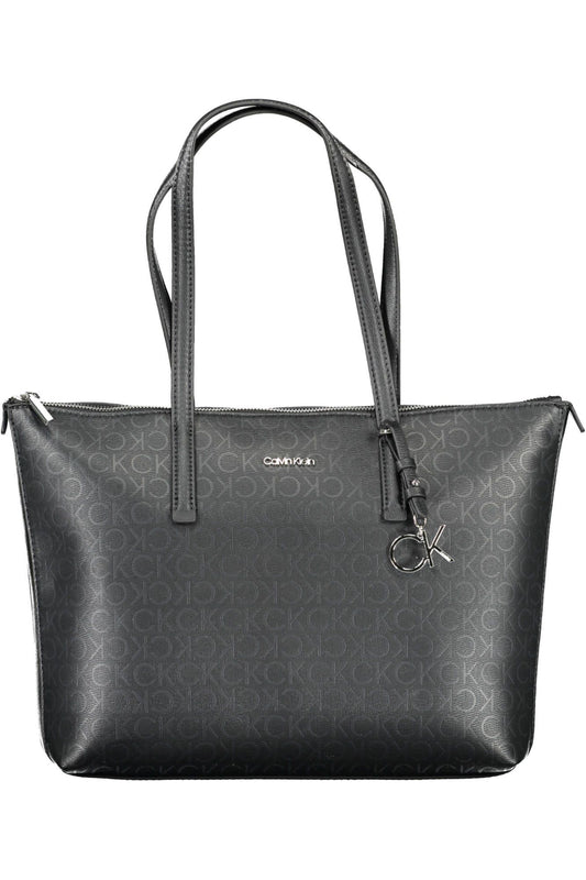 Black Polyester Handbag