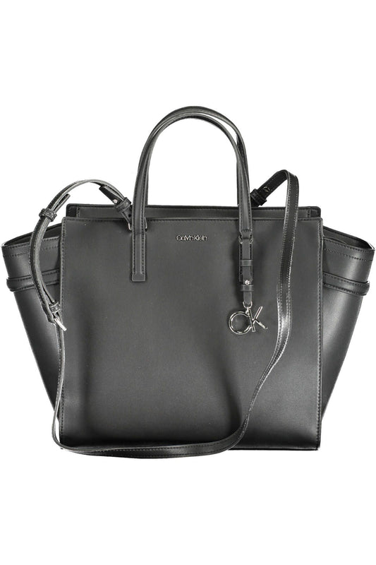 Black Polyester Handbag