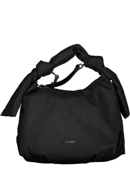 Black Polyester Handbag