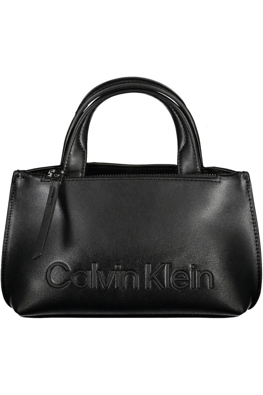 Black Polyester Handbag