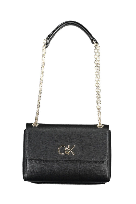 Black Polyester Handbag