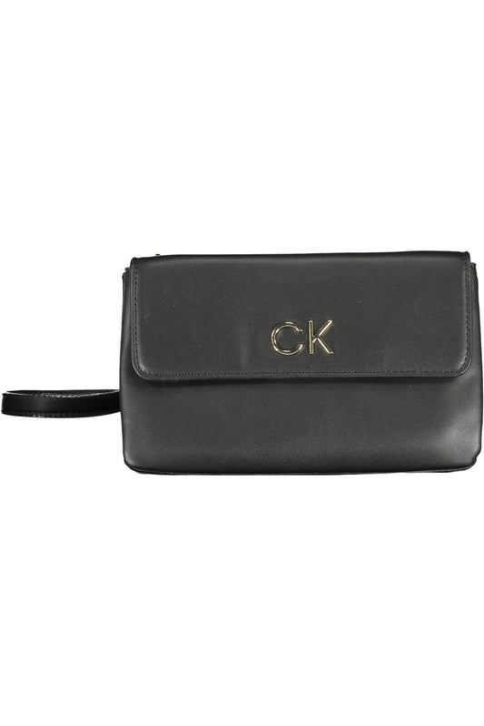 Black Polyester Handbag