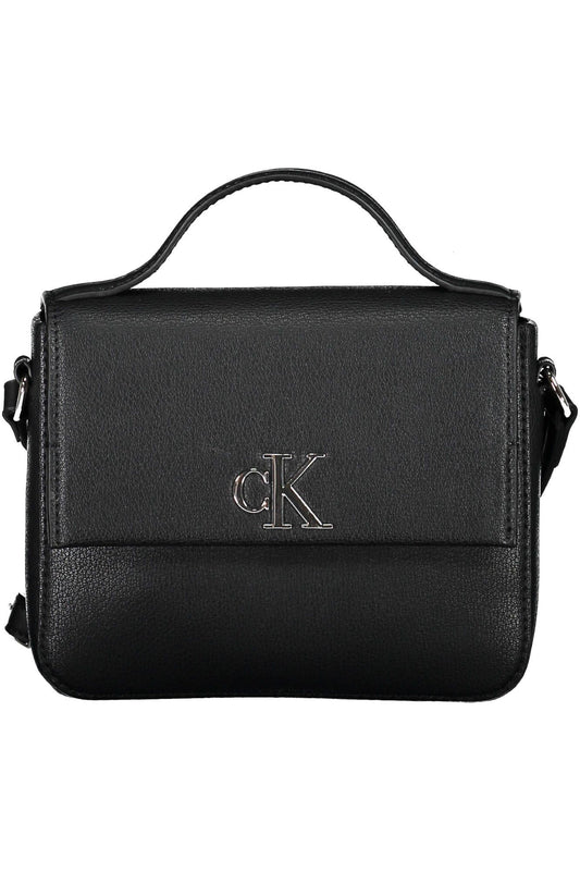 Black Polyester Handbag