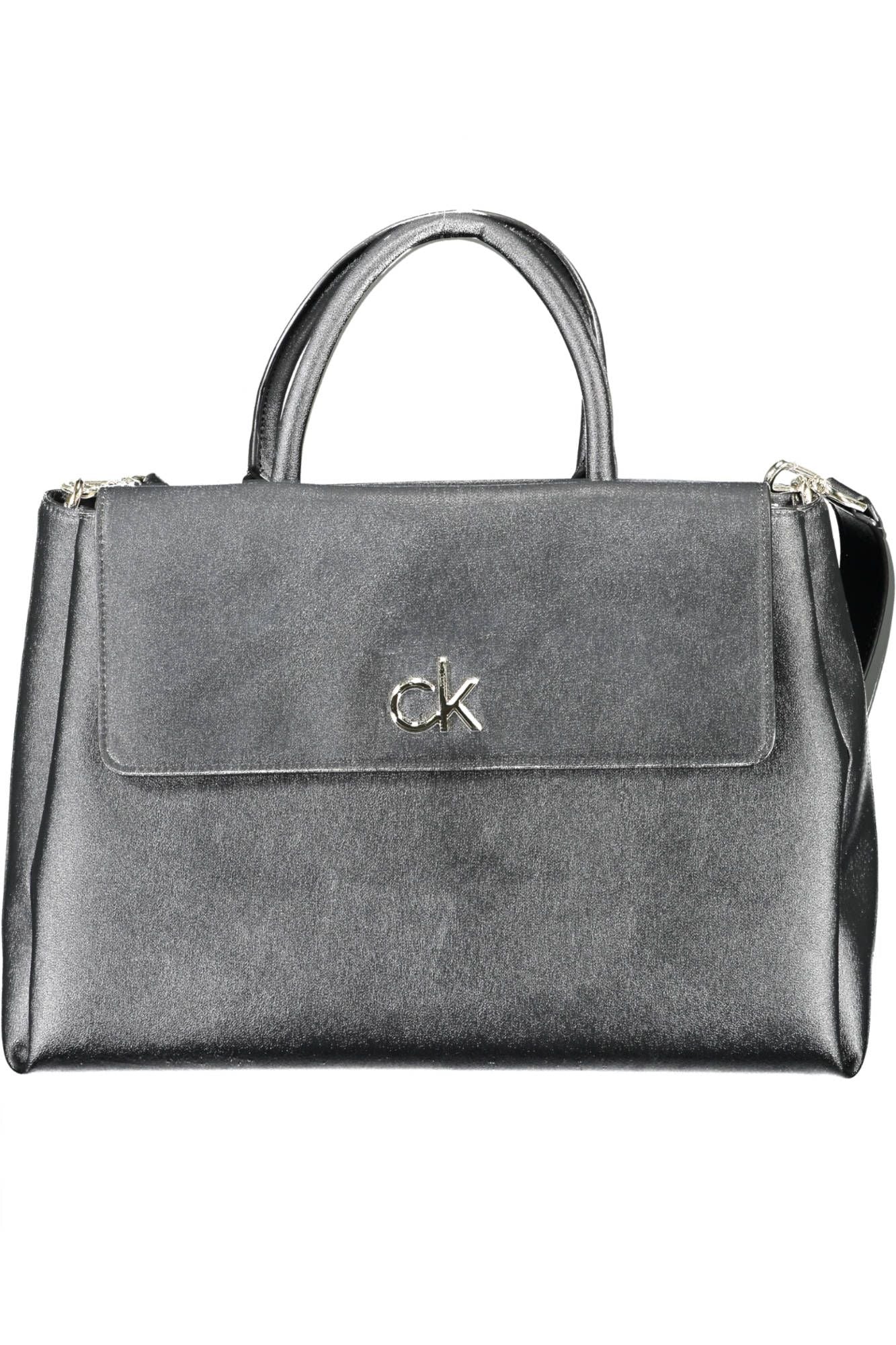 Black Polyester Handbag