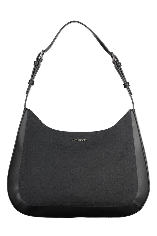 Black Polyester Handbag