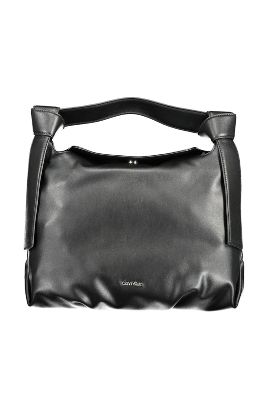 Black Polyester Handbag