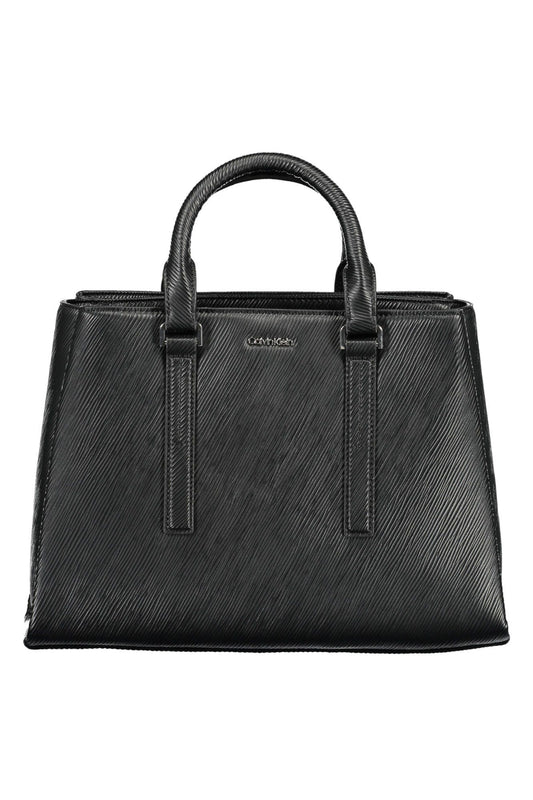 Black Polyester Handbag