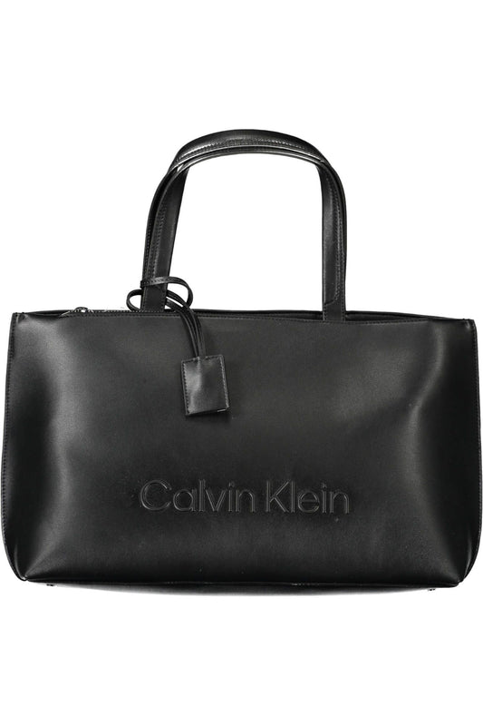 Black Polyester Handbag