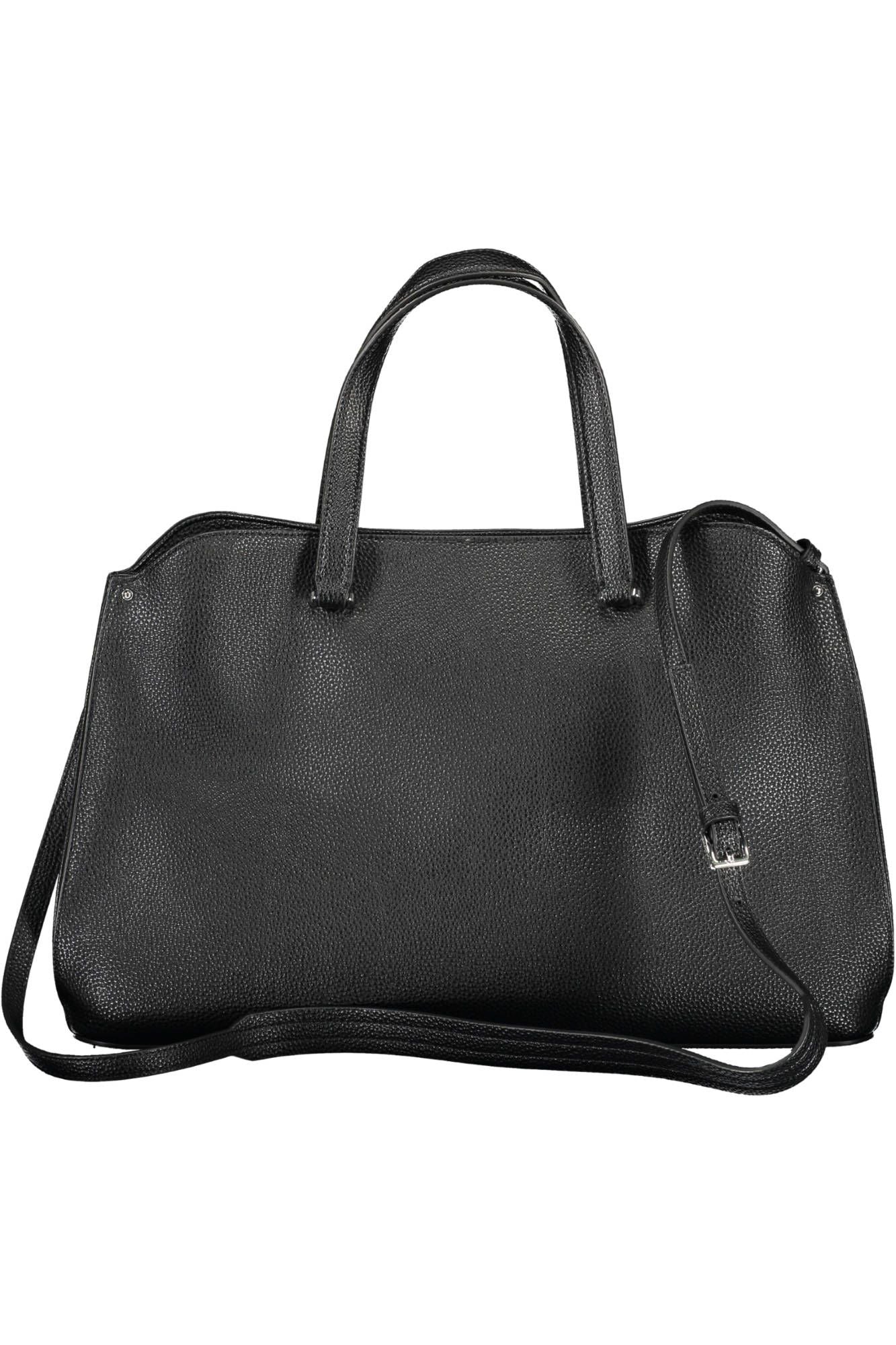 Black Polyurethane Handbag