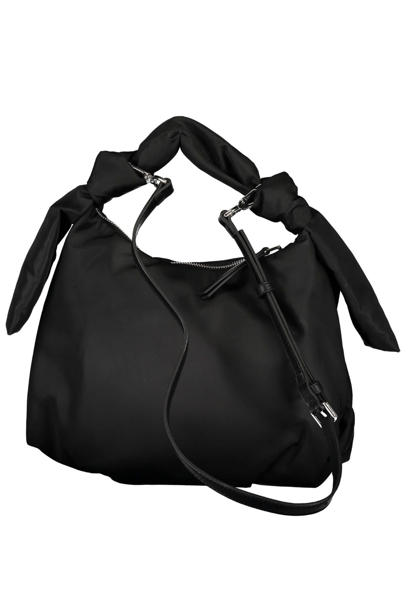 Black Polyester Handbag