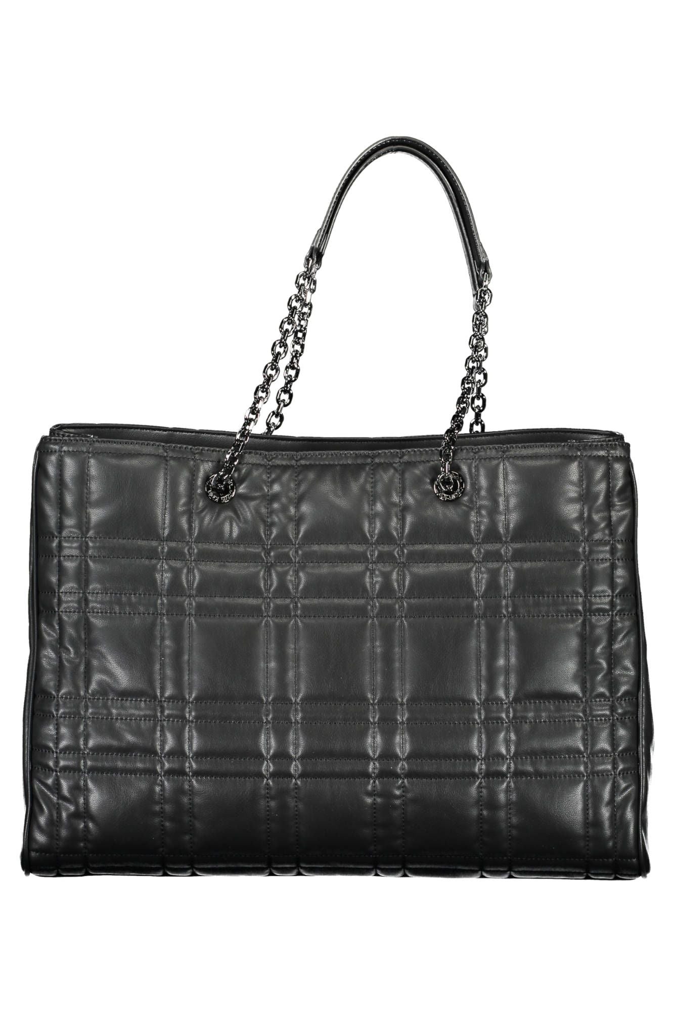 Black Polyester Handbag