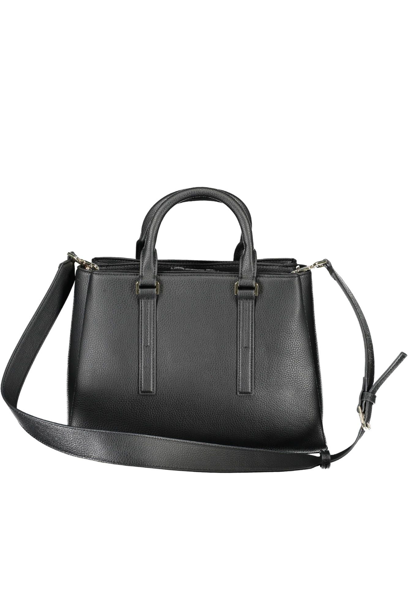 Black Polyester Handbag