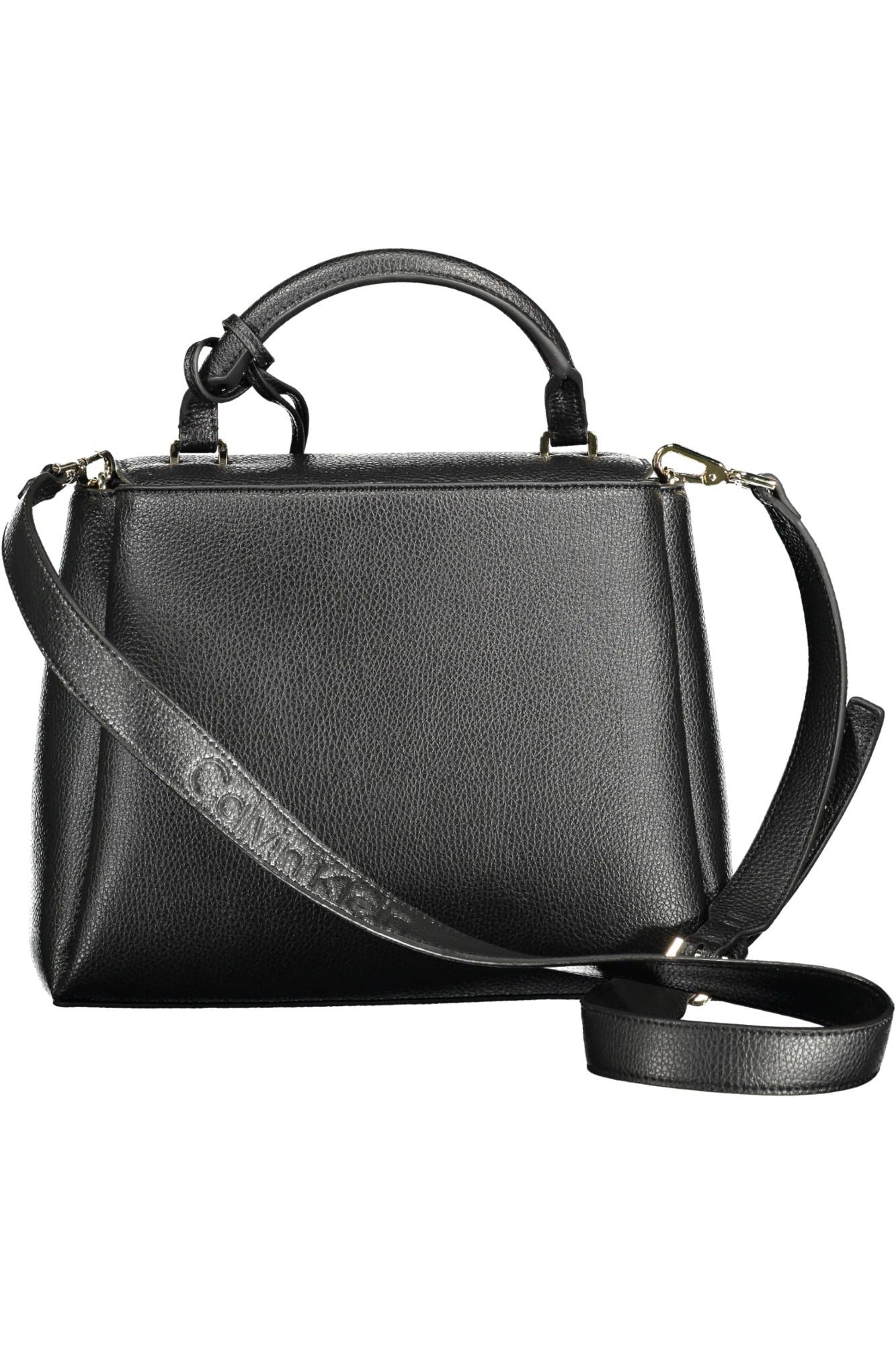 Black Polyester Handbag