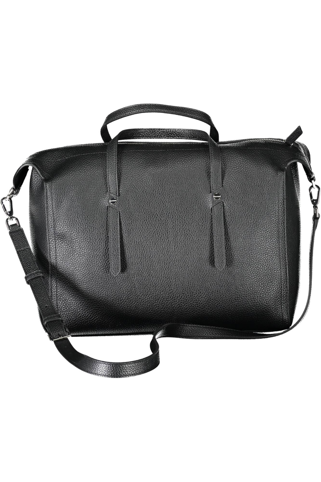 Black Polyurethane Handbag