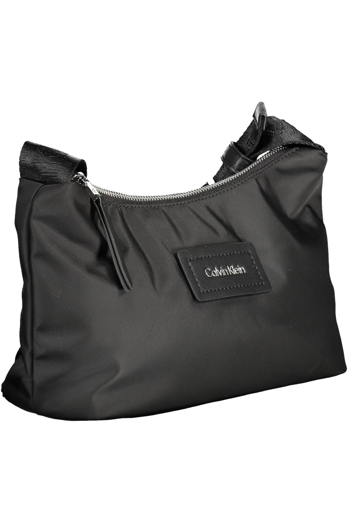 Black Polyester Handbag