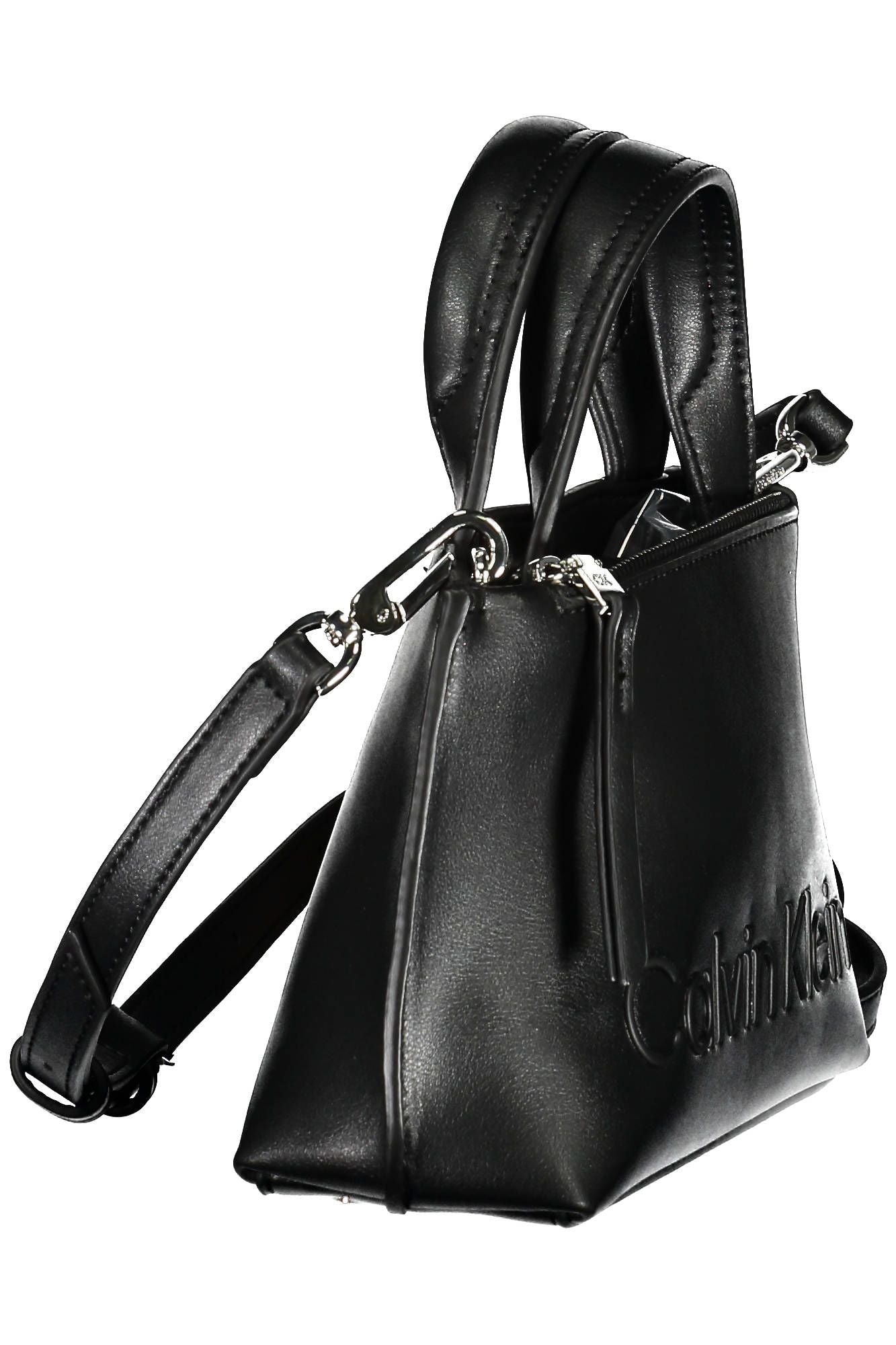 Black Polyester Handbag