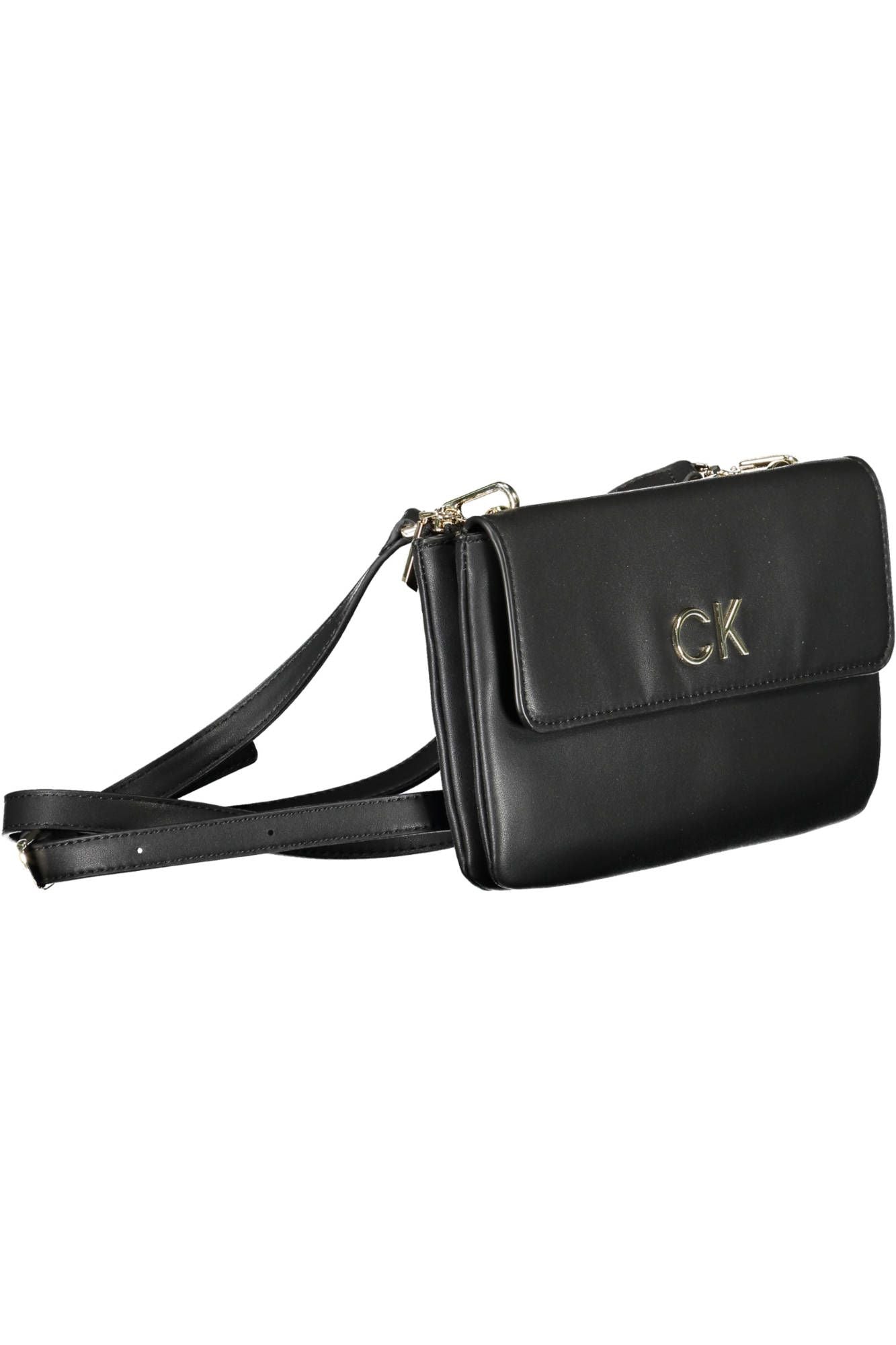 Black Polyester Handbag