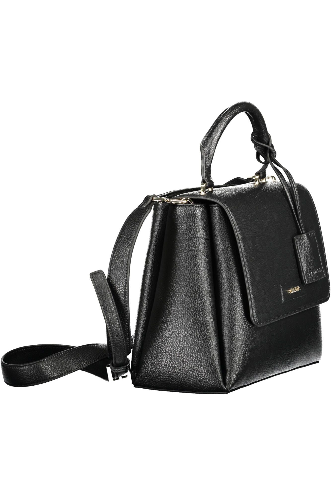 Black Polyester Handbag