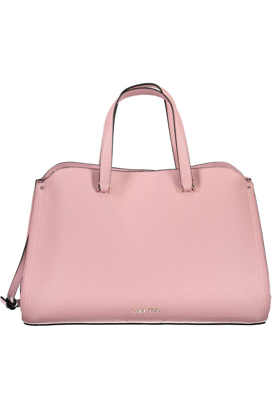 Pink Polyurethane Handbag