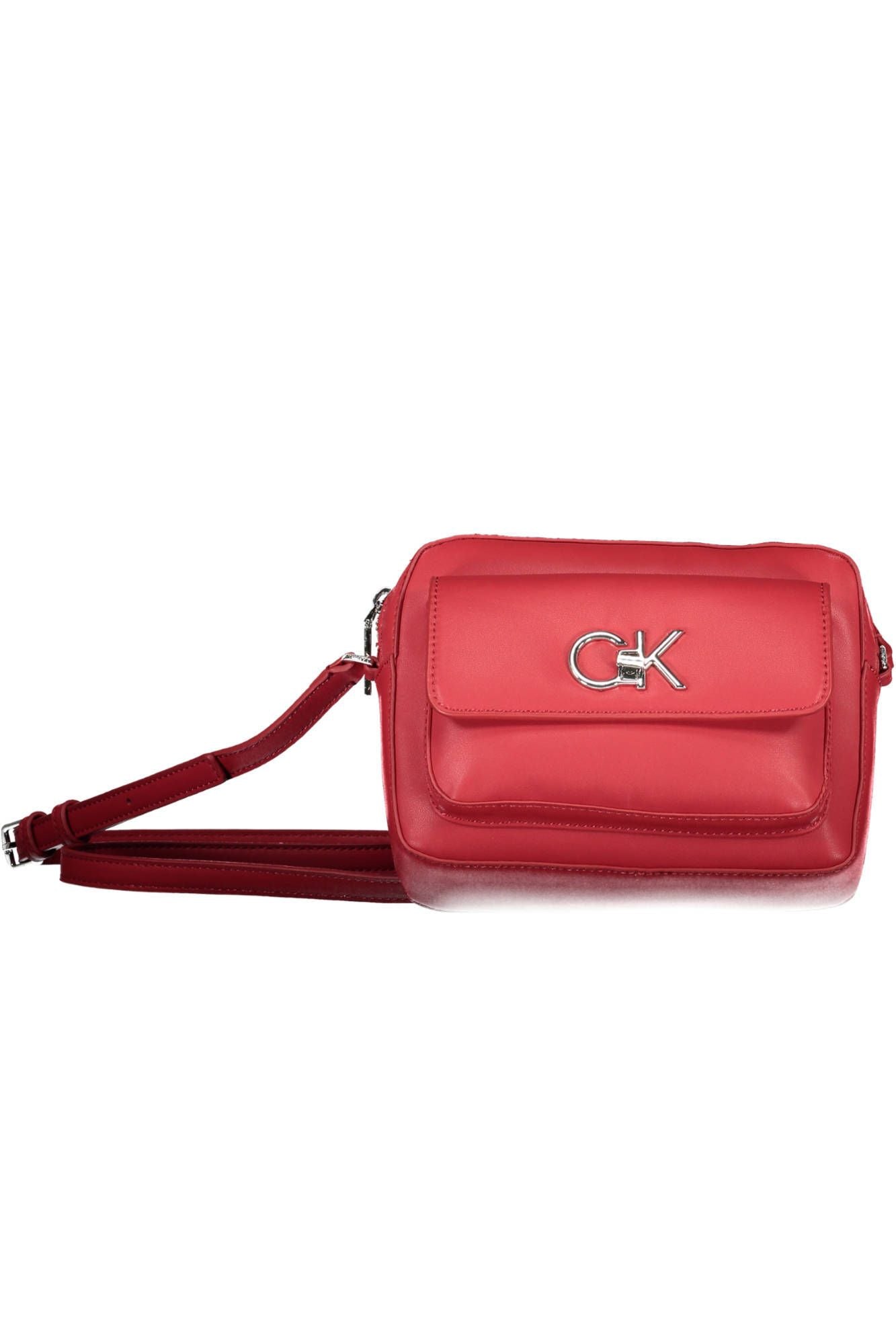 Red Polyester Handbag