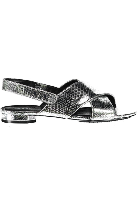 Silver Rubber Sandal